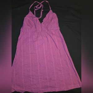 Mossimo Supply Co. Purple Textured Sun Dress